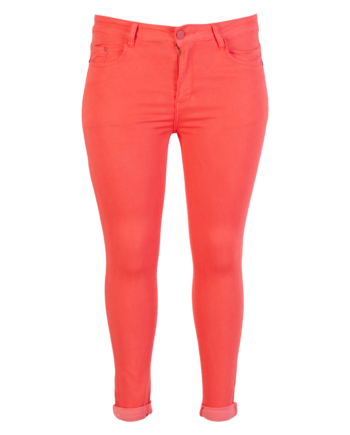 Bs Jeans Dame Jeans Plus Size Rød 46
