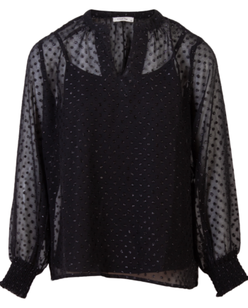 Chacha Dame Bluse Black