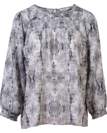 Chacha Dame Bluse Grey