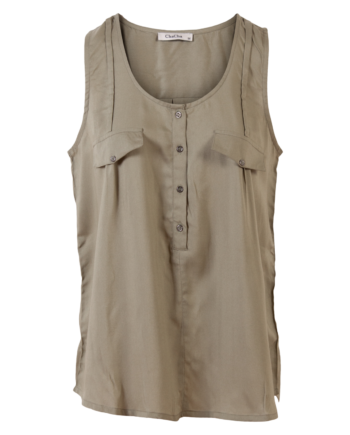 Chacha Dame Top Khaki Combi
