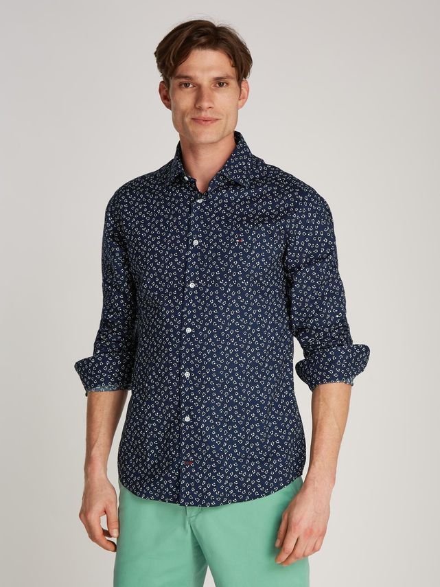 Cl   Oxford Ditsy Flower Shirt