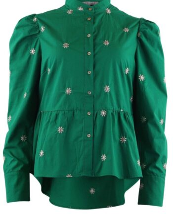 Continue Skjorte Karen Green With White