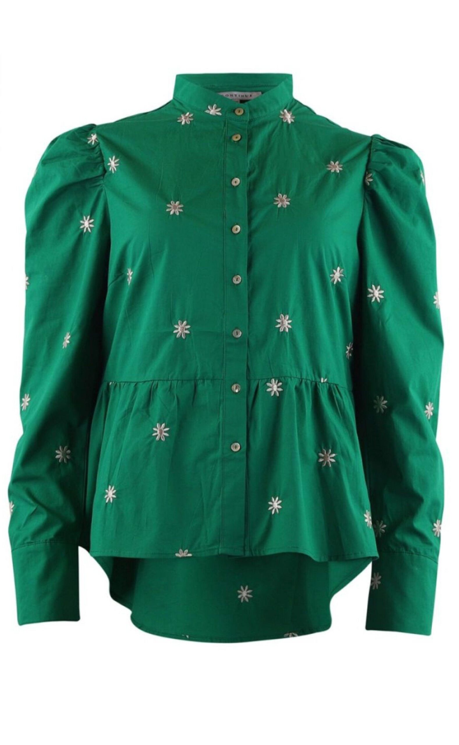 Continue Skjorte Karen Green With White