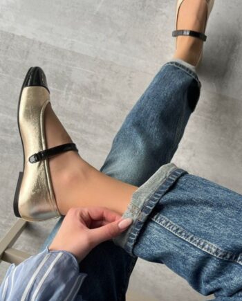 Copenhagen Shoes Ballerinaer Love For   Reason Gold