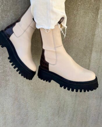 Copenhagen Shoes Støvler New Lemon Multi Beige White Bordo
