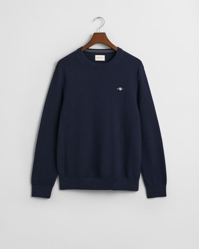 Cotton Micro Textured  -neck