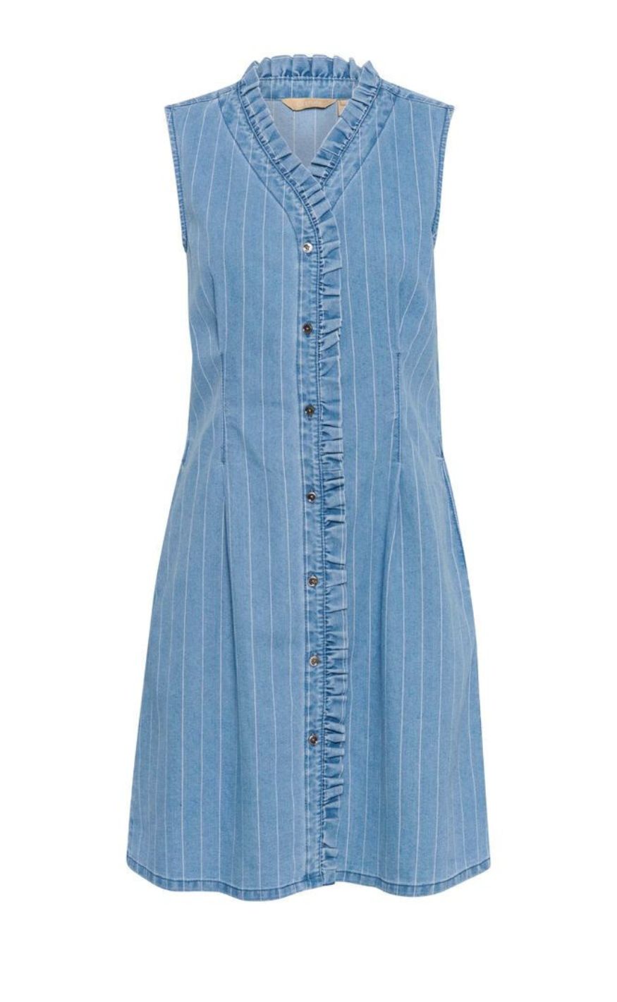 Culture Kjole Renny Light Blue Wash