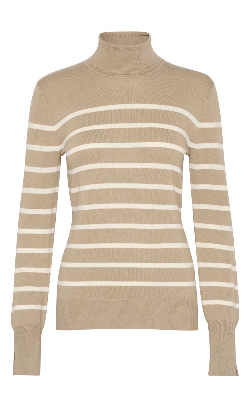 Culture Pullover Salto Annemette Timberwolf Mel White Stripe