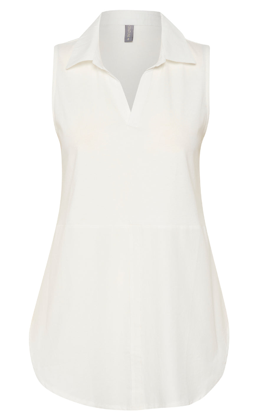 Culture Top Delphina Collar Spring Gardenia