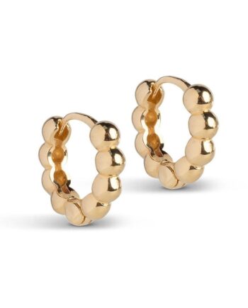 Enamel Copenhagen øreringe Ball Small Gold Colour