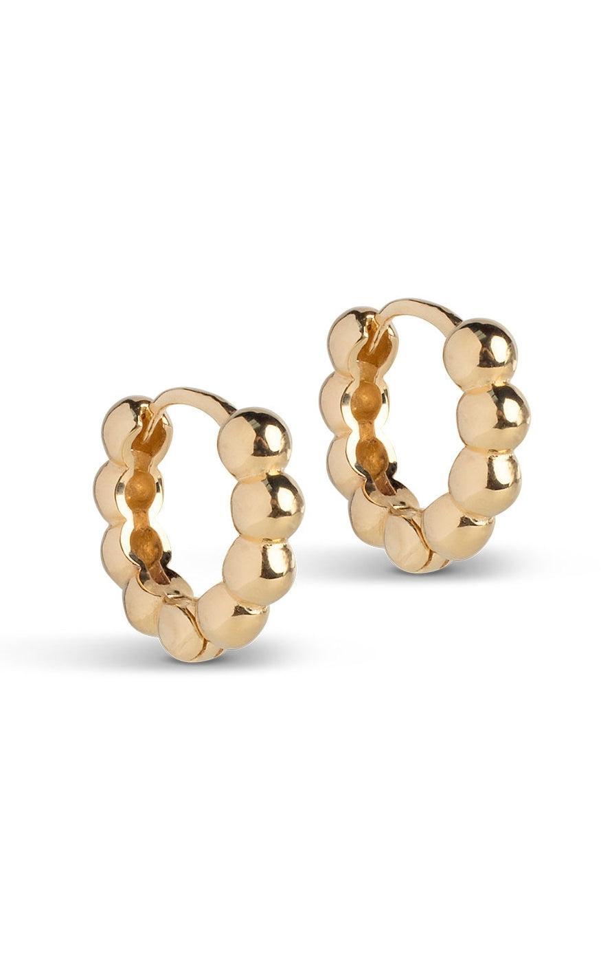 Enamel Copenhagen øreringe Ball Small Gold Colour