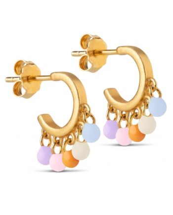 Enamel Copenhagen øreringe   Hoops Rainbow Ocean