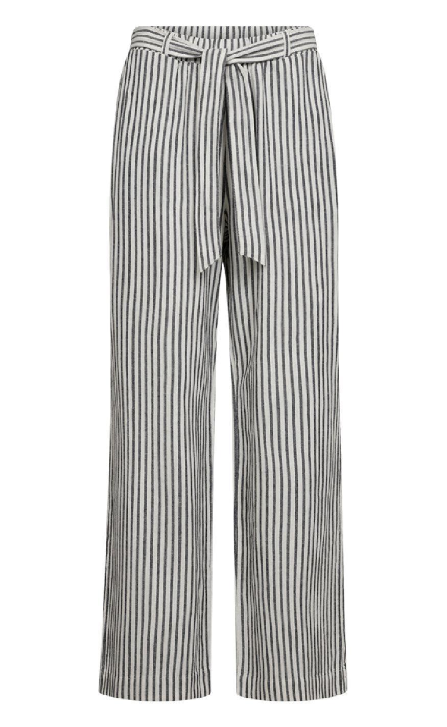 Freequent Bukser Lavisco Star Off-white    Navy Blazer