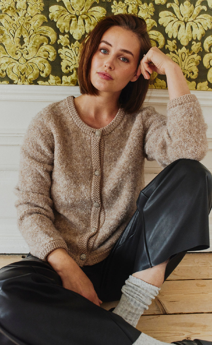 Freequent Cardigan Grschrista Simply Taupe Mel