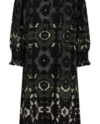 Freequent Kjole Aby Black    Olive Night