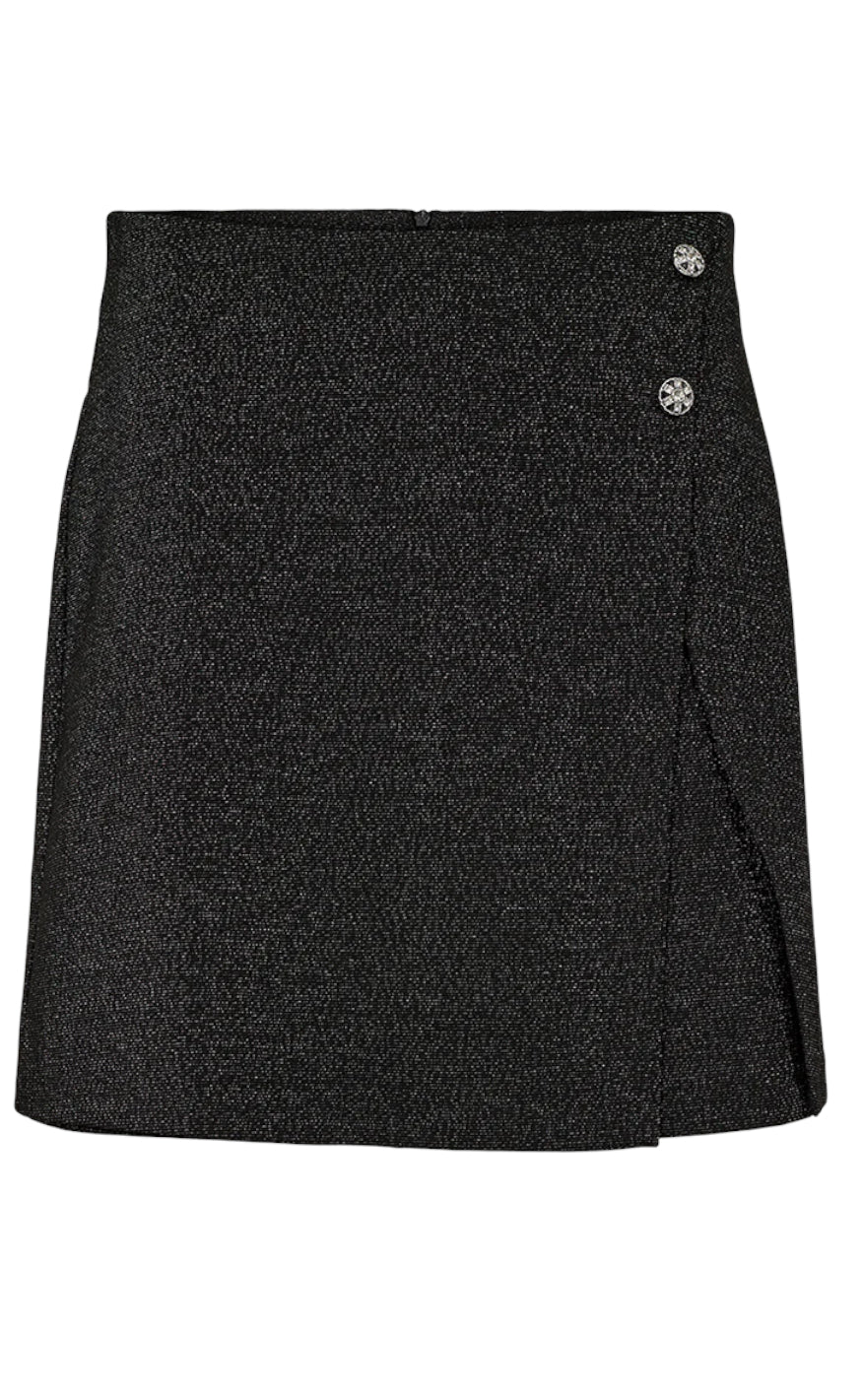 Freequent Nederdel Nannilux Black    Silver