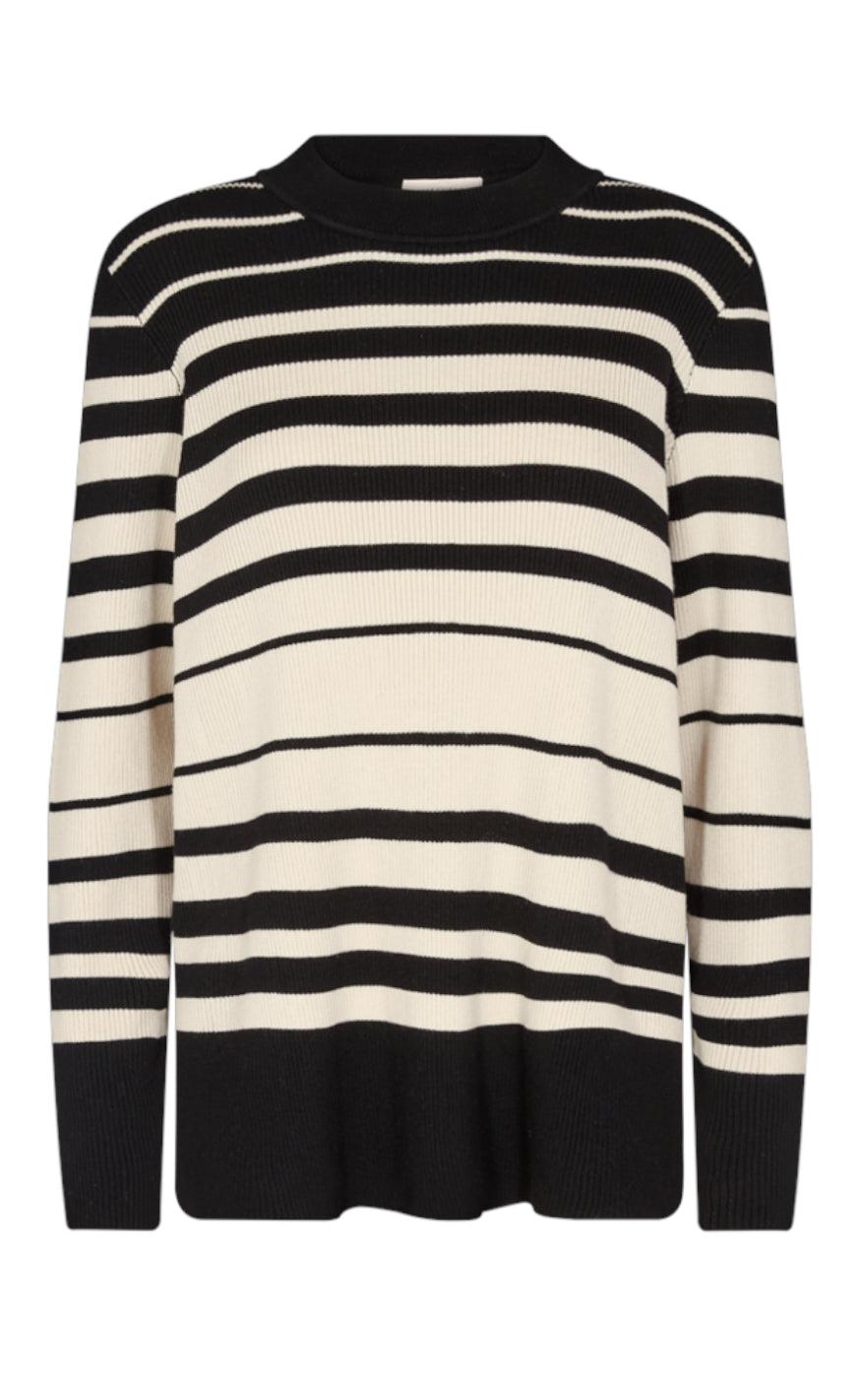 Freequent Pullover Claudisse Black    Moonbeam