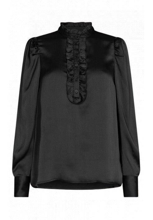 Freequent Skjorte April Dobby Black