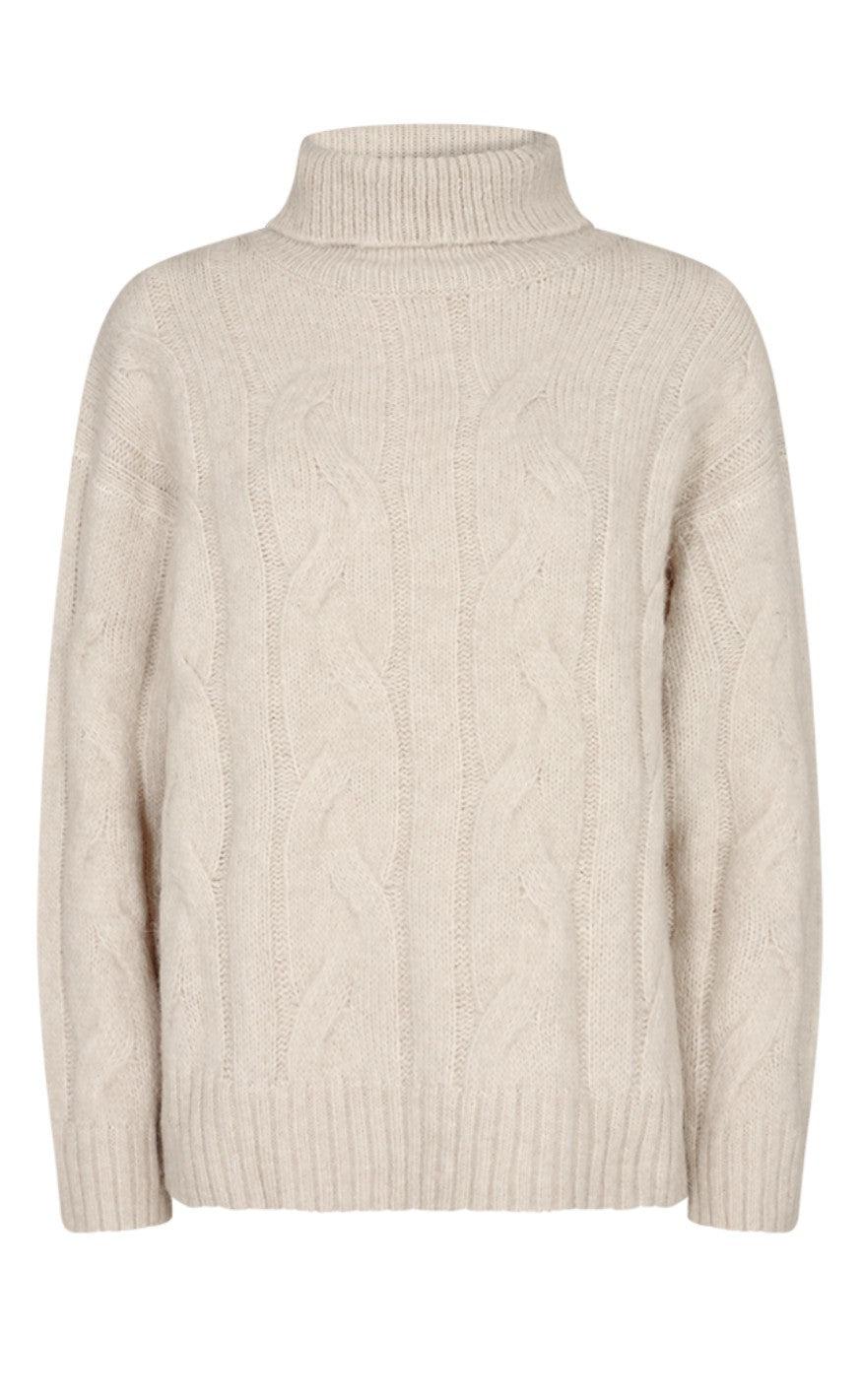 Freequent Sweater Satina Moonbeam Melange