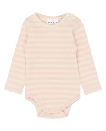 Fro Langærmet Rib Body Peach Whip Striped 86