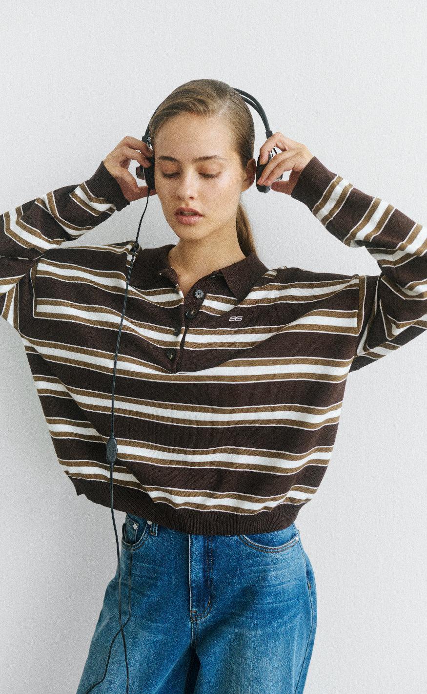 Gestuz Pullover Paige Mole   Dark Beach   Egret