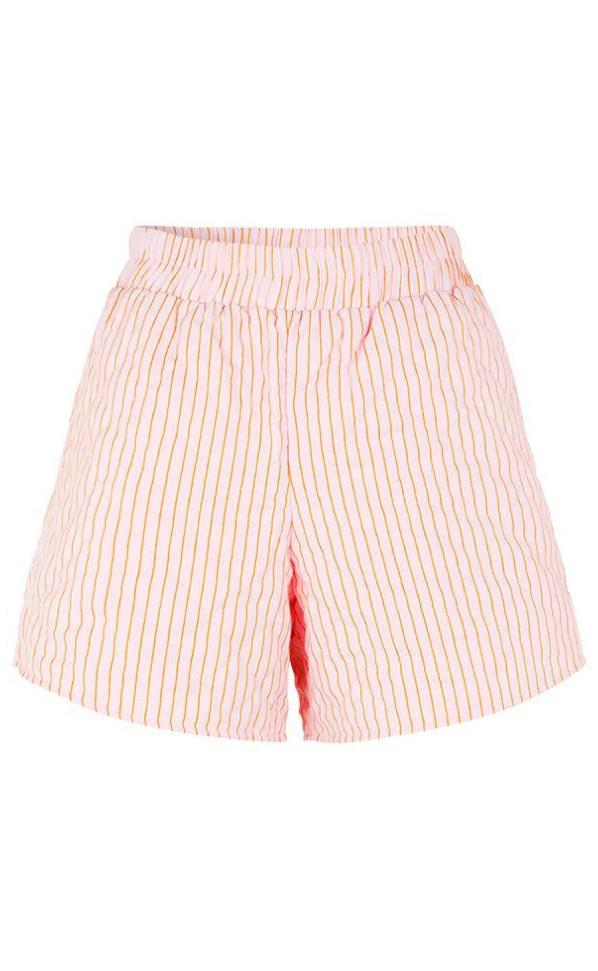 Global Funk Shorts Rosina-  Tangerine Stripe