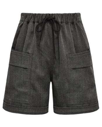 Gossia Shorts Thilla Herringbone Black Grey