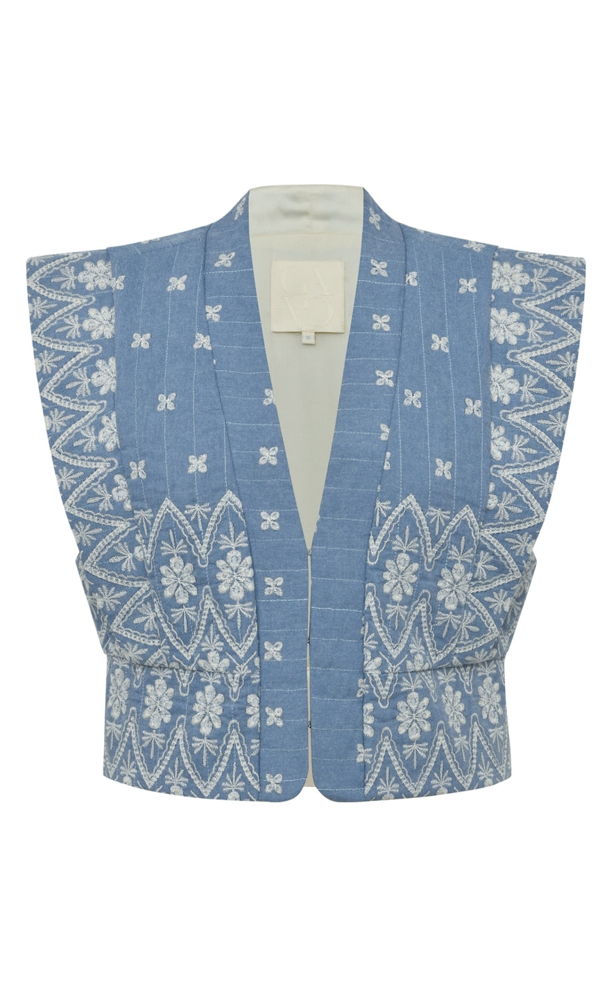 Gossia Vest Anina Chambrey Blue