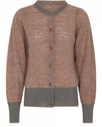Gustav Cardigan Gry Rouge