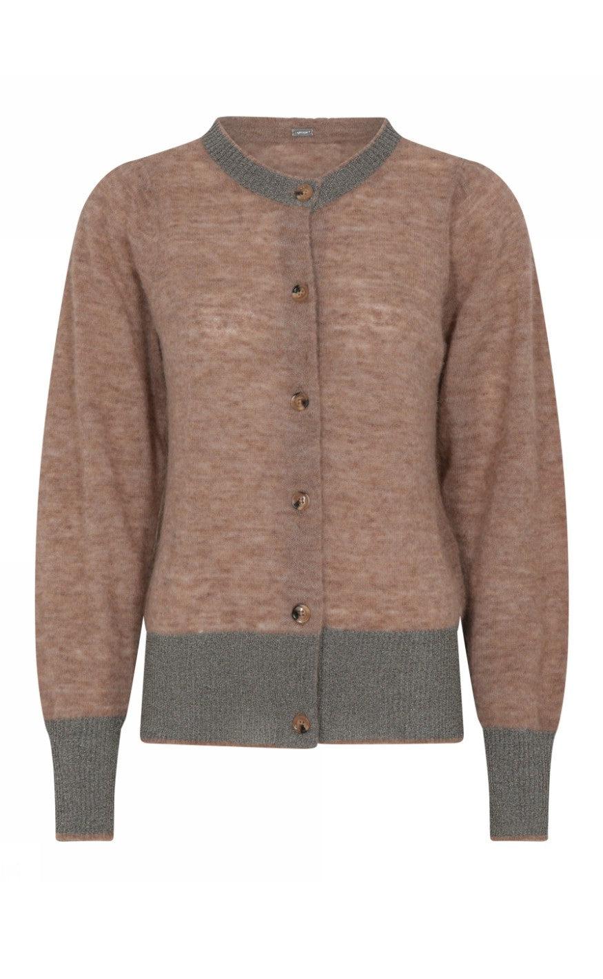 Gustav Cardigan Gry Rouge