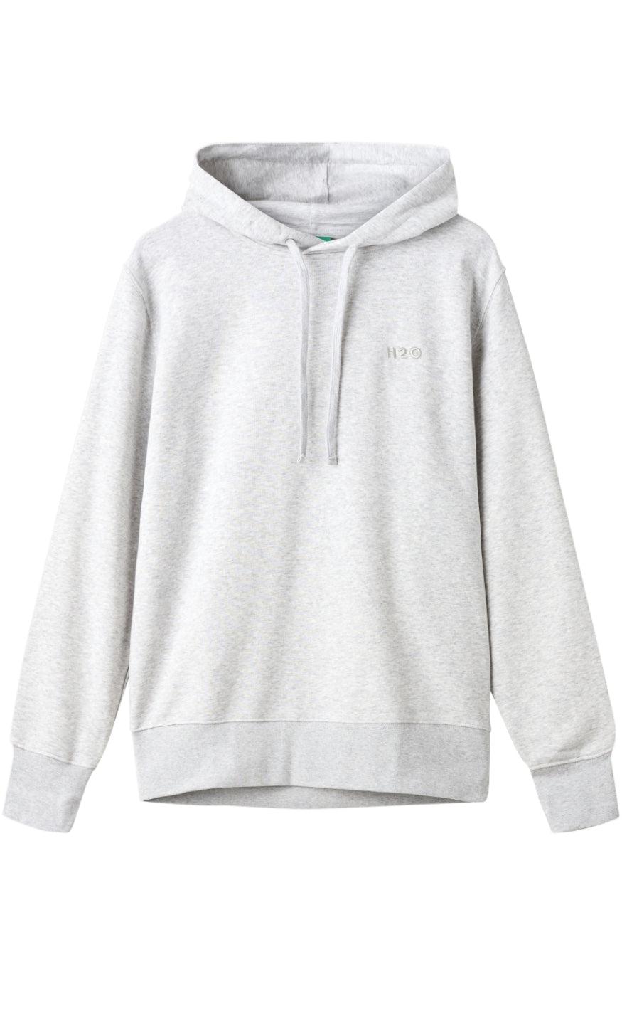 H2o Hoodie Happy Organic Lt  Grey Mel