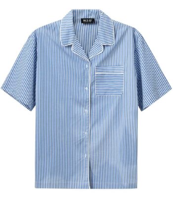 H2o Skjorte Rønne Essential Blue White Stripe