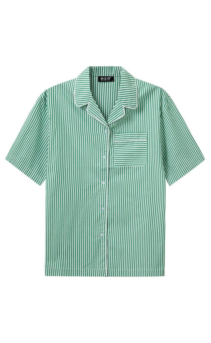 H2o Skjorte Rønne Essential Green White