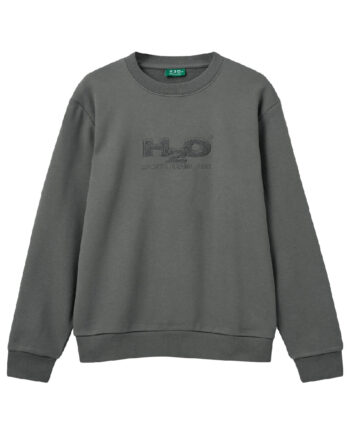 H2o Sweatshirt Logo   39 Neck Anthracite