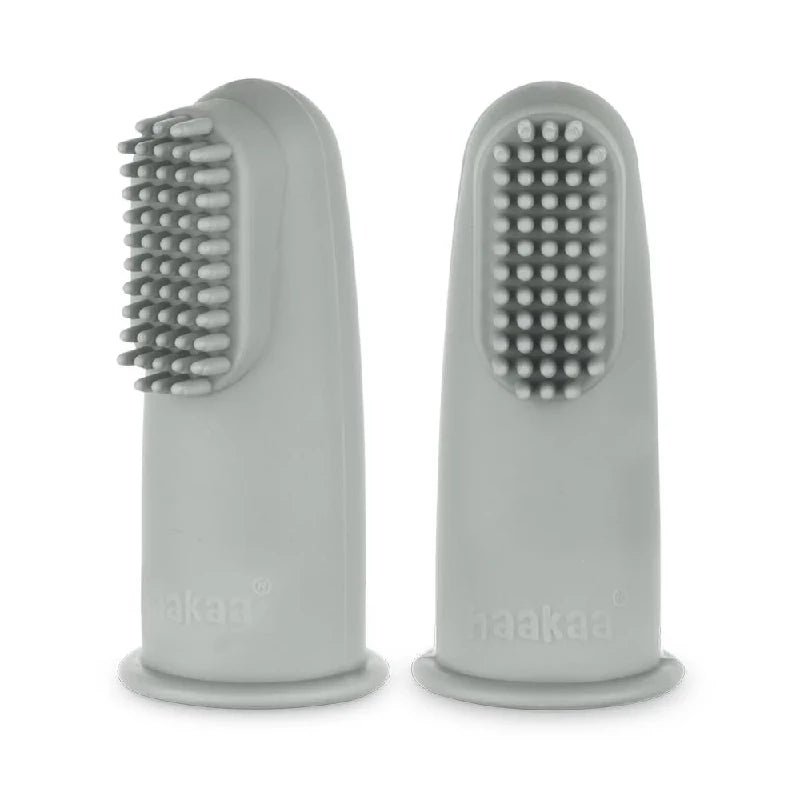 Haakaa Fingertandbørste Grey