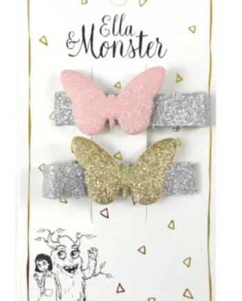 Hårclips Glitter Butterfly