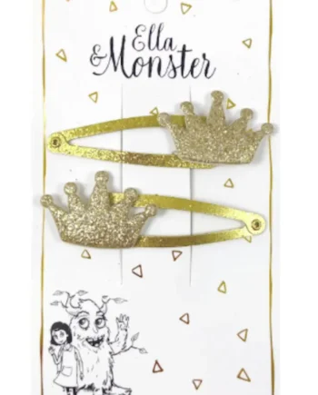 Hårclips Gold Crown