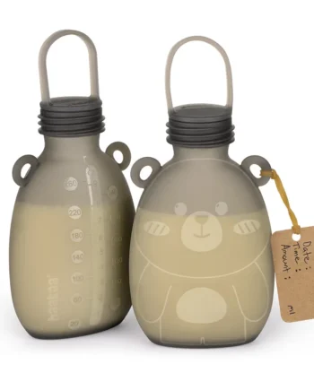 Happii Bear Silikoneposer Til Mælk  260ml  -pak