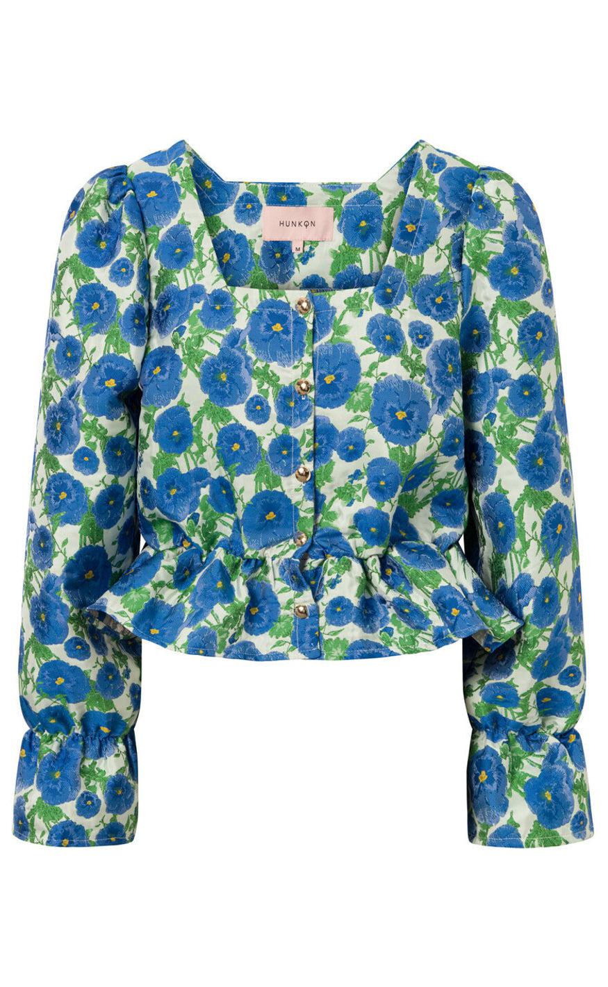 Hunkøn Bluse Betty Blue Floral
