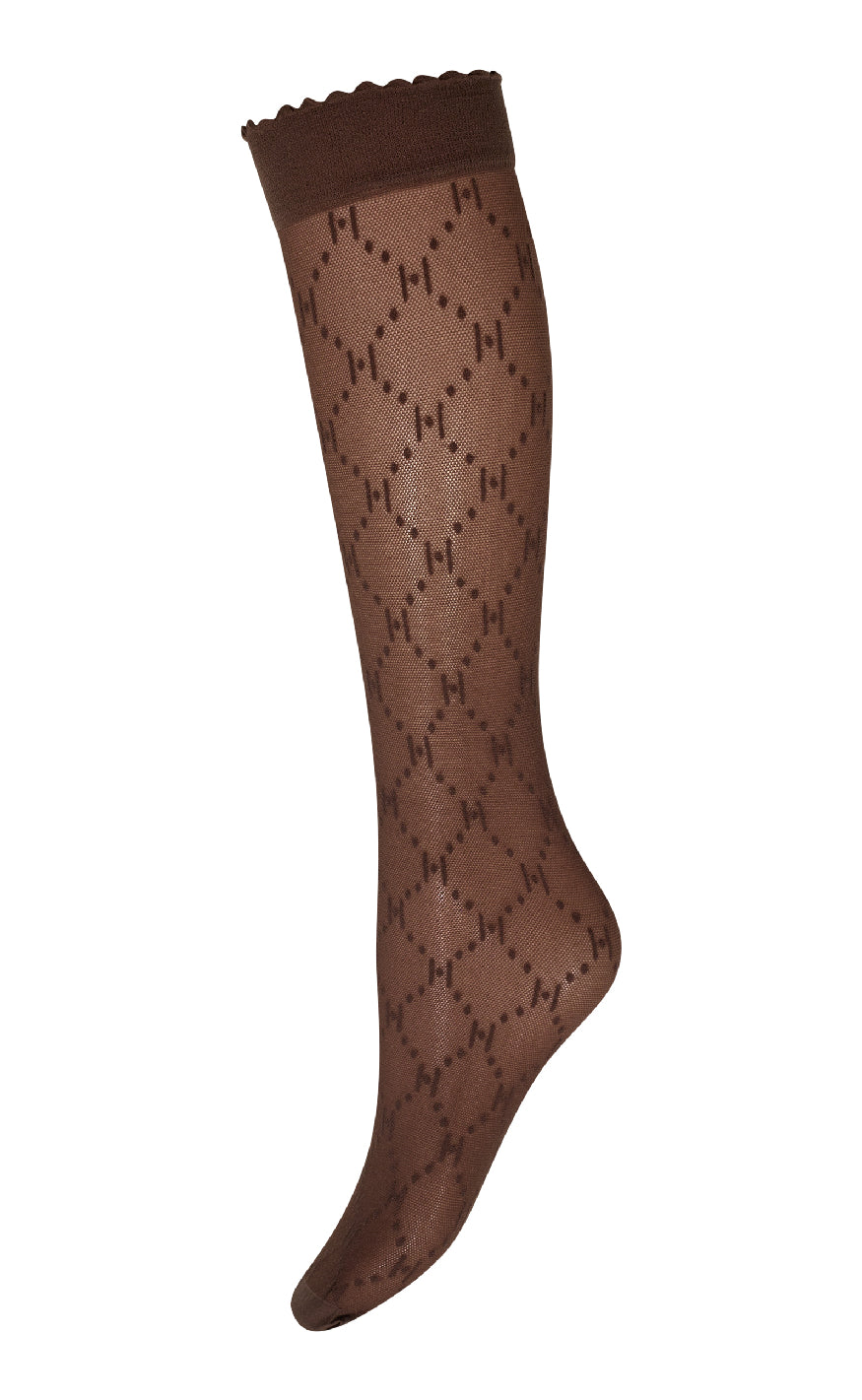 Hype The Detail Strømper Knee High Logo Brown