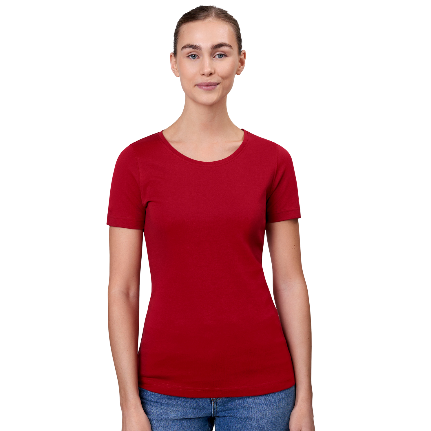 Id Interlock Dame  -shirt Rød