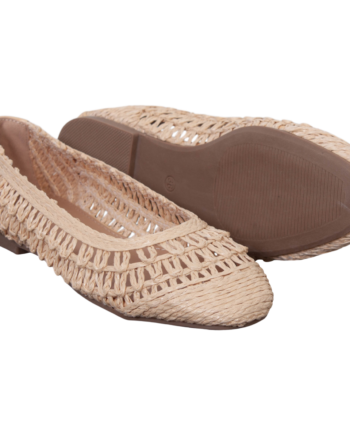 Ideal Shoes Dame Ballerina Beige 41