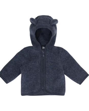 Jakke    ører Uld Fleece Ombre Blue Melange 92