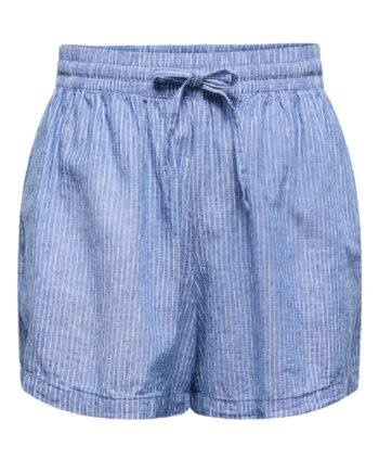 Jdy Shorts Mila Linen Star Sapphire Cloud Dancer