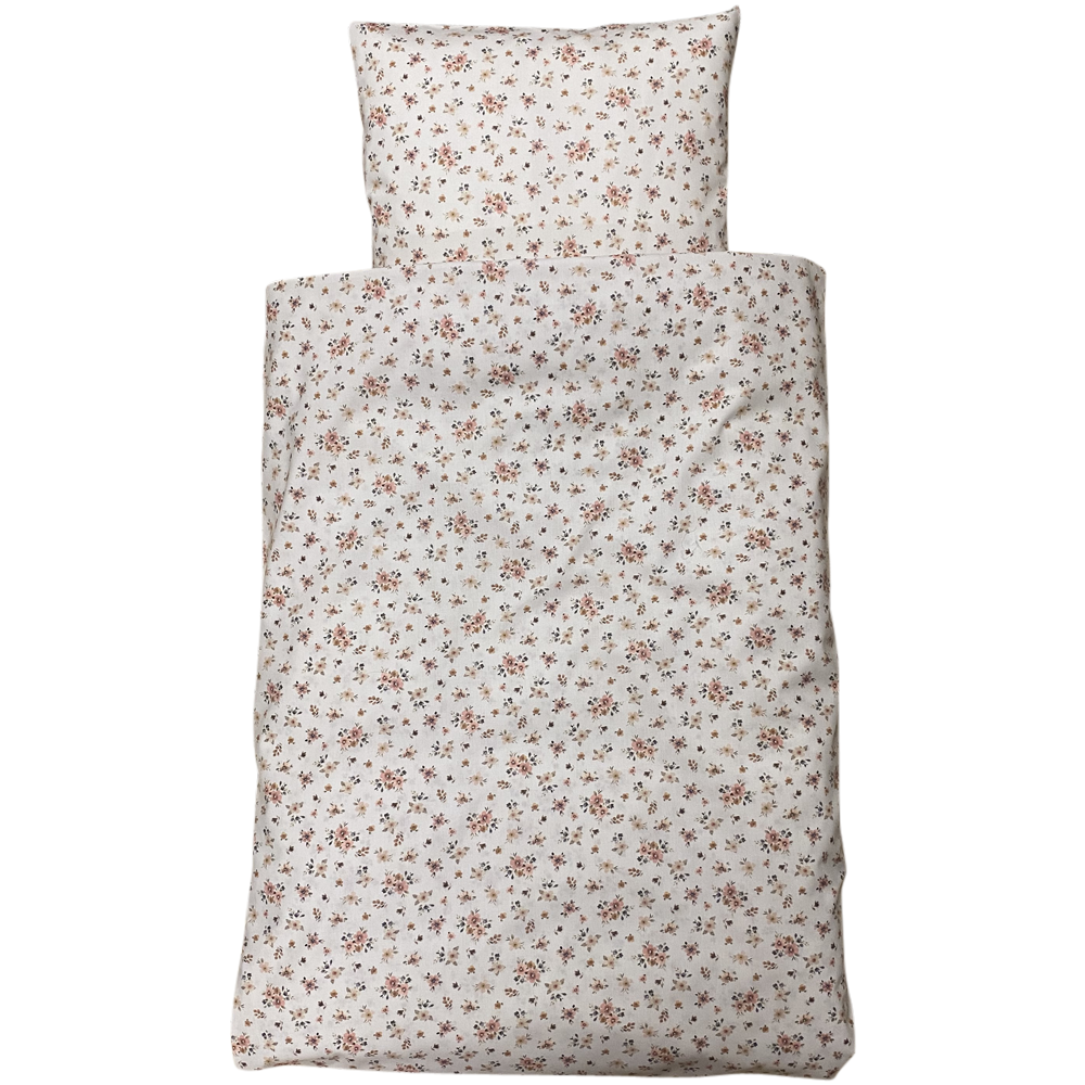 Junior Sengelinned  Dess  1340 Hvid    Pastelfarvede Smukke Blomster