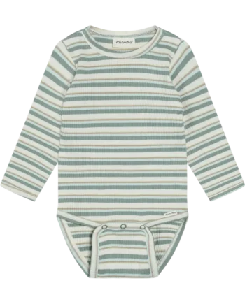 Langærmet Rib Body    Striber Lily Pad 62