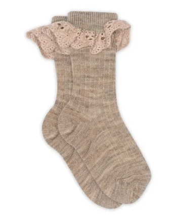 Lea Strømpe Med Blonde Light Brown Melange 22 24