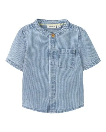 Leo Denim Skjorte Light Blue Denim 86