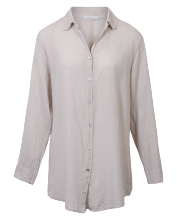 Leonora Dame Skjorte   Hørmix Plus Size Woody 52