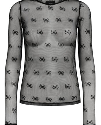 Liberte Bluse Isa Ls Lace Black Bow